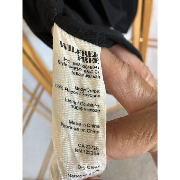 Aritizia Women’s WILFRED FREE Vivienne Dress, Black, Medium, Mini Fully Lined - Picture 11 of 13